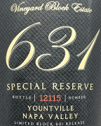 Vineyard Block Estate - Block 631 Special Reserve Yountville Cabernet Sauvignon