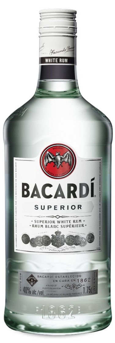 Læs mærke uvidenhed Bacardi Superior Silver Light Rum 1.75 - Bottle Values