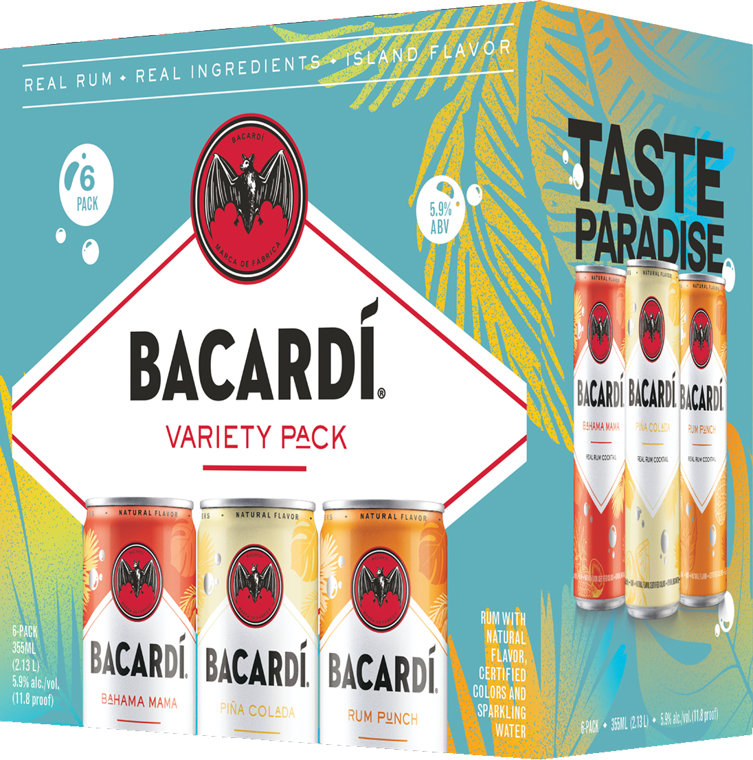 Bacardi Variety Pack 6Pack Cans 355ml Bottle Values
