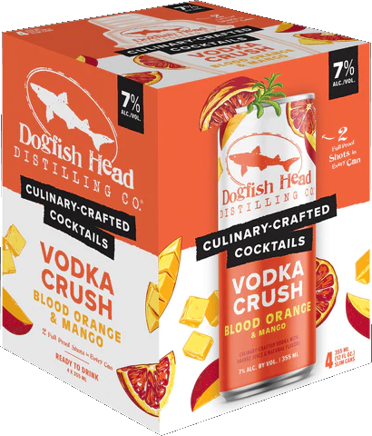 Dogfish Head Vodka Crush Blood Orange 12 oz - Bottle Values