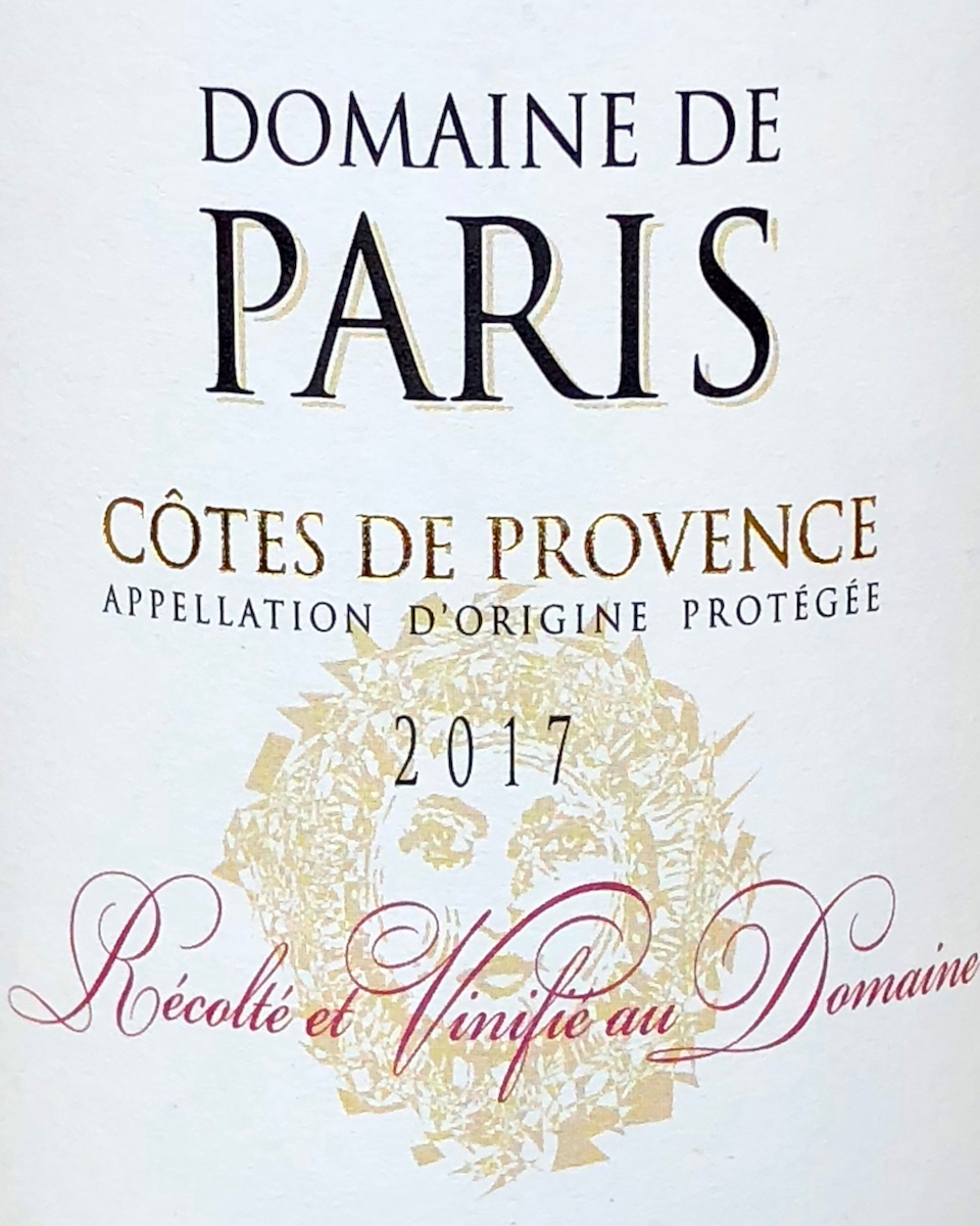 Domaine de Paris Cotes de Provence Rose 2022 Bottle Values