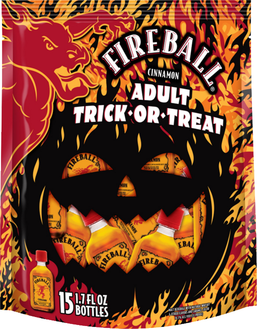 Fireball Adult Trick Or Treat Bag 50ml Bottle Values