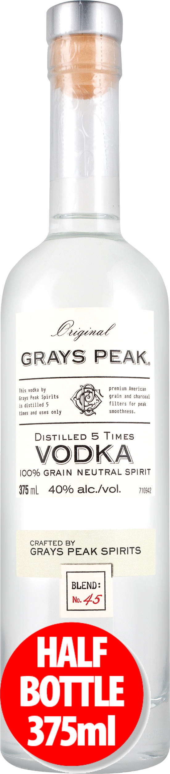 Grays Peak Vodka 375ml Bottle Values