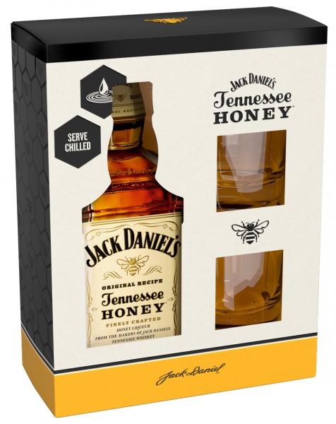 2 VERRES HONEY JACK DANIEL'S