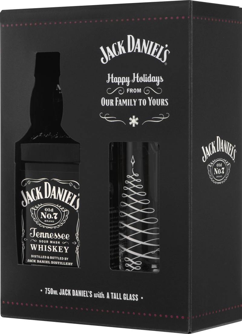 Jack Daniel's Tennessee Whiskey Holiday Gift Set w/ Glass - Bottle Values