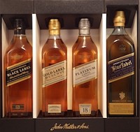 Johnnie Walker Collection Pack - Bottle Values