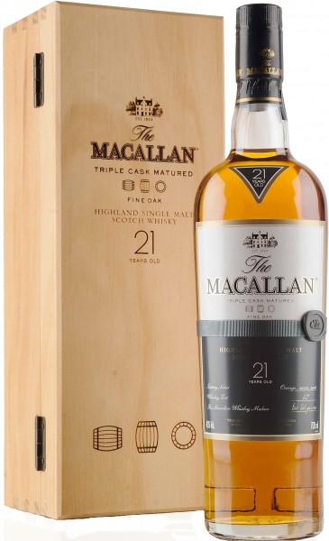 Macallan 21 Year Fine Oak Single Malt Scotch Bottle Values