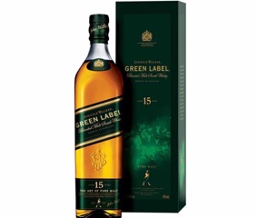 Origineel Tussendoortje Heel Johnnie Walker 15 Year Green Label Scotch - Bottle Values