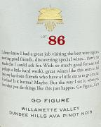 Go Figure - Lot 86 Dundee Hills Pinot Noir 2020