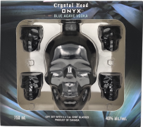 Crystal Head&nbsp;Onyx Vodka Gift Set with 4 Shot Glasses