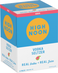 High Noon Guava Vodka Seltzer 4-Pack Cans 12 oz