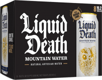 Liquid Death Natural Artesian Mountain Water 19.2 oz 2019