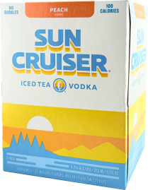 Sun Cruiser Peach Iced Tea & Vodka 4-Pack 12 oz