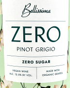 Bellissima Zero Sugar Pinot Grigio - Zero Sugar Terre Siciliane Pinot Grigio 0