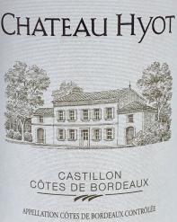 Chateau Hyot Cotes de Castillon Rouge 2018