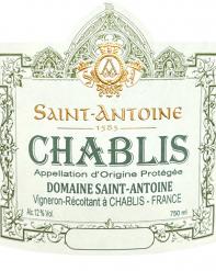 Domaine Saint Antoine Chablis 2021