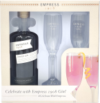 Empress 1908 Indigo Gin Gift Set with 2 Flutes