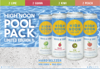 High Noon Pool Pack 8-Pack Cans feat. (2) Guava, (2) Lime, (2) Kiwi, (2) Peach 12 oz