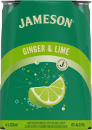 Jameson - Ginger & Lime Irish Whiskey Cocktail 4-Pack Cans 355ml