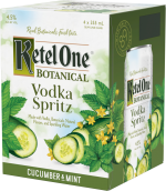 Ketel One - Cucumber & Mint Botanical Vodka Spritz 4-Pack Cans 355ml
