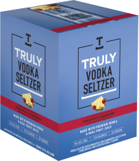 Truly Pineapple & Cranberry Vodka Seltzer 4-Pack Cans 12 oz