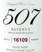Vineyard Block Estate - Block 507 Russian River Valley Pinot Noir 2020